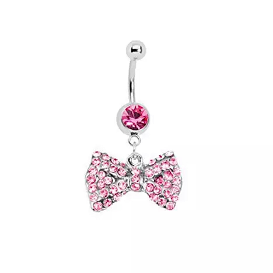 Pink Bow Belly Ring The Pink Vault 