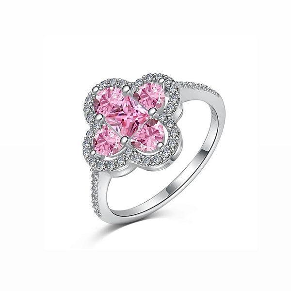 Clover Ring - Pink