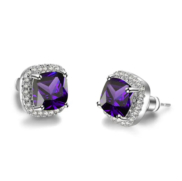 Classic Princess Studs | Purple