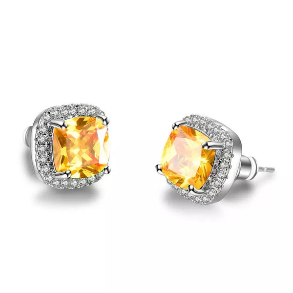 Classic Princess Studs | Yellow