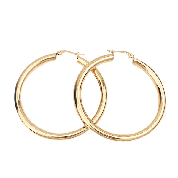 Chunky Golden Hoops