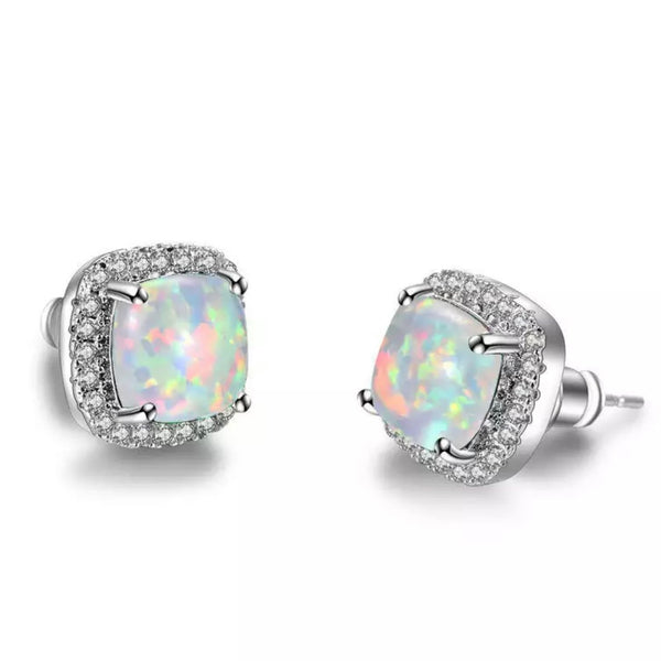 Classic Princess Studs | Opal