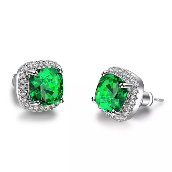 Classic Princess Studs | Green