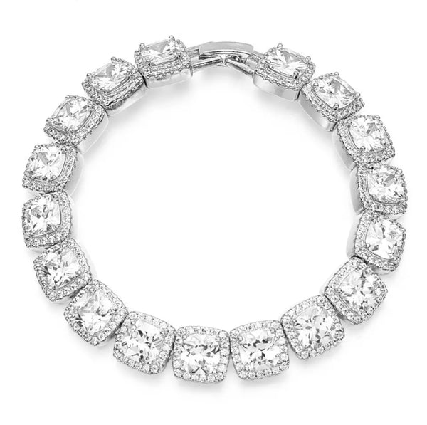 Clustered Tennis Bracelet