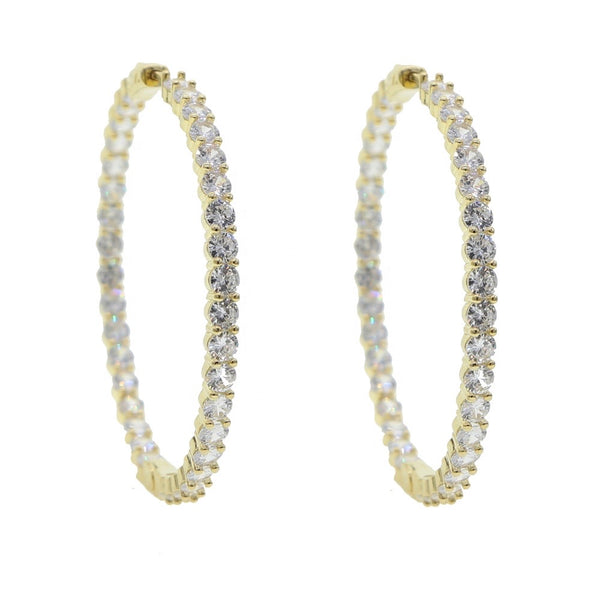 Diamante Encrusted Hoops