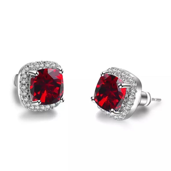 Classic Princess Studs | Red