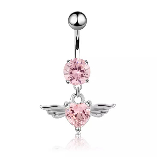 Angel Heart Belly Ring