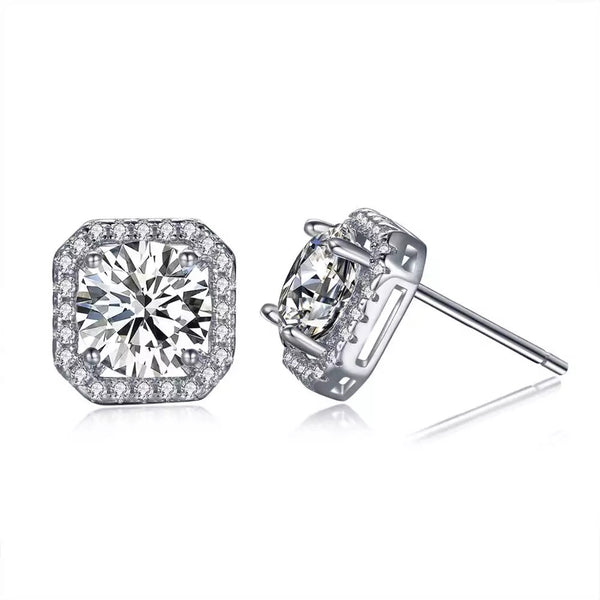 Classic Princess Studs | Clear